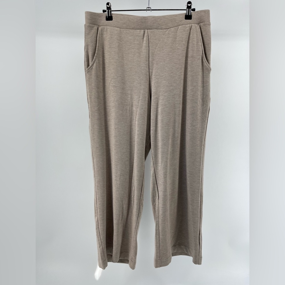 NWT Ann Taylor SignatureSoft Cropped Lounge Pants in Oatmeal/Tan, Women's Large